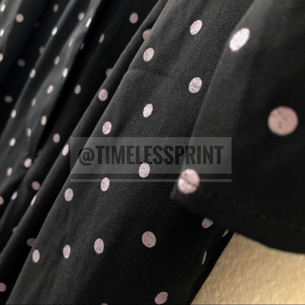 Black Jumpsuit w/ Purple Polka Dots - Picture 4 of 6